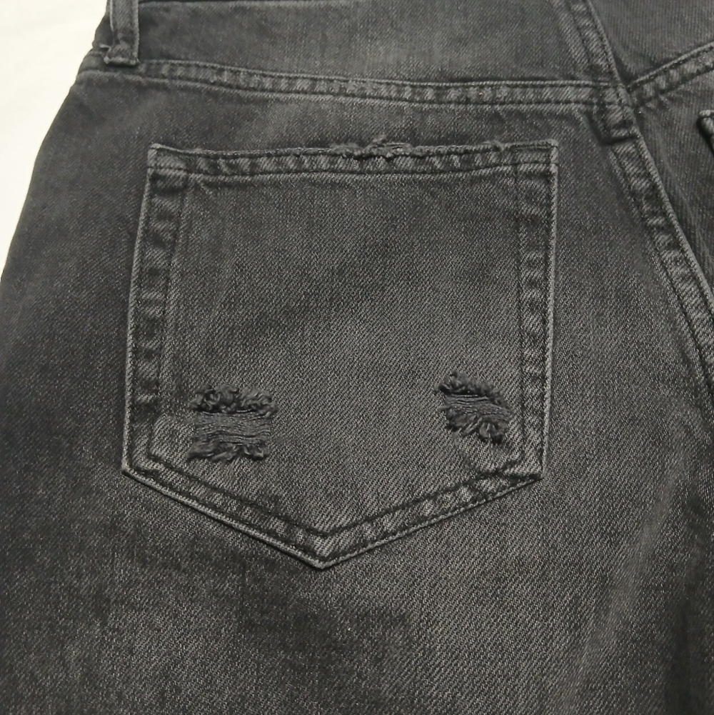 We The Free‎ Black Jean Shorts High-Rise Distressed - Picture 9 of 16